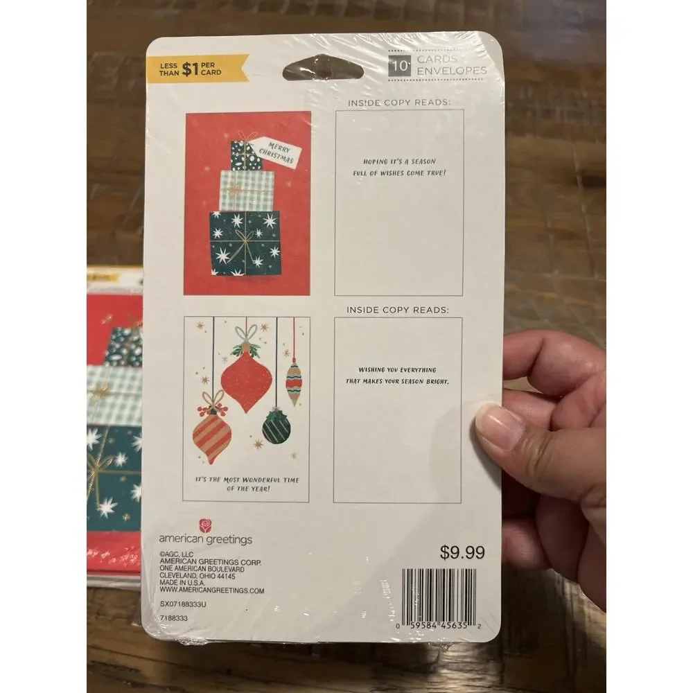 Christmas Greeting Cards Brand New Set Of 2 Packs 10 Per Pack Holiday Cards